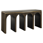 Sidetable Les Arcs geborsteld goud