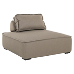 Buiten-loungestoel Jondal taupe