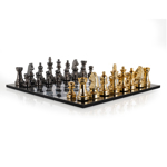 Decoratief spel Saray zwart/goud chessboard