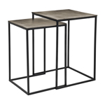 Salontafel Finn champagne goud (set van 2)