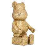 Decoratief object Bear goud sitting