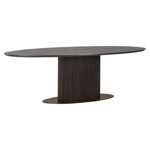 Eettafel Luxor bruin ovaal 300