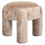 Poef en voetenbank Holly sheep naturel