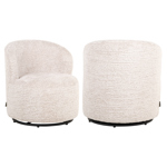 Loungestoel Jackie lovely crème draaibaar kids