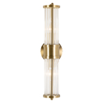 Wandlamp Lyan geborsteld goud