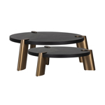Salontafel Alexander Jones charcoal (Brody) (set van 2)