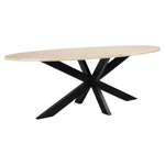 Eettafel Avalon brons ovaal 230