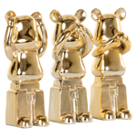 Decoratief object Berna goud (set van 3)