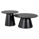 Salontafel Jazz zwart (set van 2)