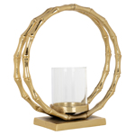 Windlicht Merlyn goud groot