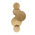 Wandlamp Collin geborsteld goud
