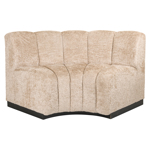 Eetkamerbank Hillpark lovely beige rond hoekelement