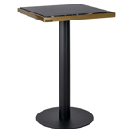 Bistrotafel Zenza zwart/goud 50x50