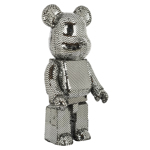 Decoratief object Bear zilver klein