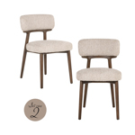 Eetkamerstoel Basker naturel linear (set van 2)