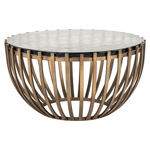Salontafel Volante goud 84Ø