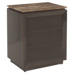 Nachtkastje Russo ash bruin 3-drawers