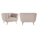Loungestoel Huxley khaki fluweel