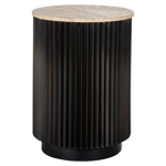 Bijzettafel Hampton donkerbruin 45Ø
